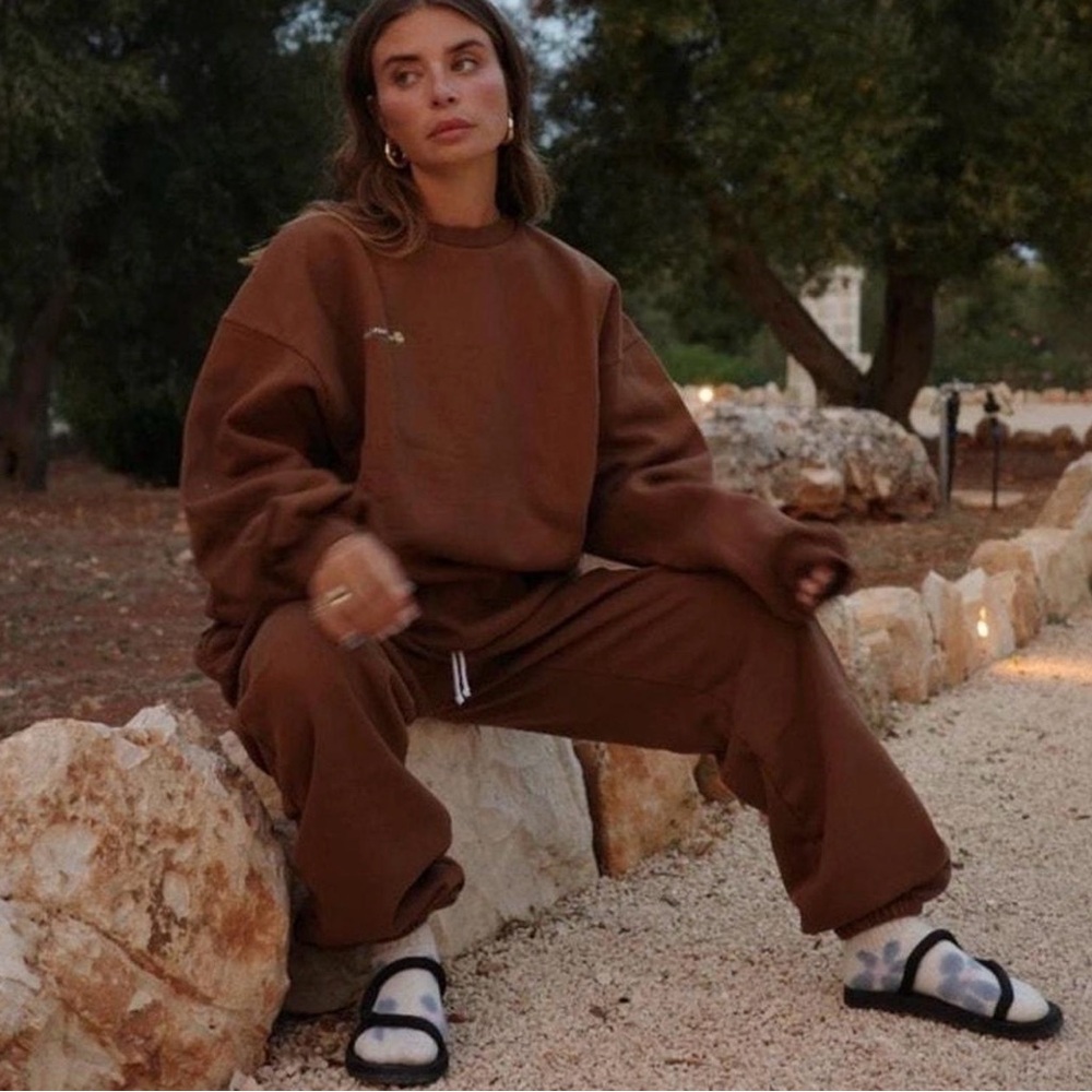 Heavy Manners Brown Sweat Set